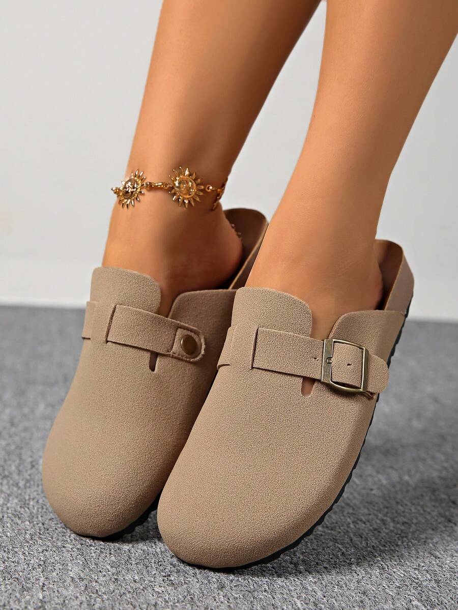 Giày lười Boken 2025 mới dành cho thanh thiếu niên, giày Boken đế dày kiểu Pháp cho mùa xuân và mùa thu - Màu be - Xem 1