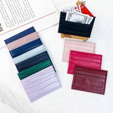 1pc's New Crocodile-Patterned PU Simple And High-End Ins Style Versatile Multi-Color Ladies' Gift Multi-Slot Coin Purse Card Case Wallet Birthday Present For Women Wallet Mini Wallet Purse Wallet Card Wallet - Multicolor - View 3