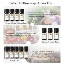 Set de regalo de aceites esenciales EUQEE, Set de 6 piezas/12 piezas de aceites esenciales de aromaterapia, Set de aceites con aroma a frutas, Adecuado para difusor, aromaterapia, velas, jabón, Múltiples tamaños disponibles, Set de regalo de aceites esenciales premium - Múltiples aromas - Ver 11