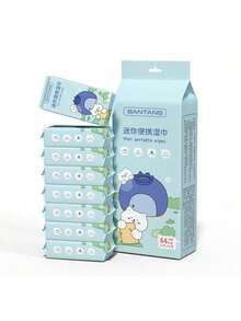 256pcs Portable Wet Wipes, Cleaning Wet Wipes, Hotel And Restaurant Independent Packs, Instant Non-Woven Fabrics, Takeaway Internet Cafe Wet Wipes, Small Package Wet Wipes, Suitable For Camping, Travel And Daily Use Of Sanitary Wipes, Easy To Carry