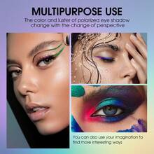 AVIERLL 3-In-1 Chameleon Liquid Eyeliner, 6 Colors Liquid Eyeshadow Stick, Ultra-Fine Eyeliner Pen, Waterproof & Long-Lasting, Festive Makeup (Color 04#+05#+06#) - 04+05+06 - View 6