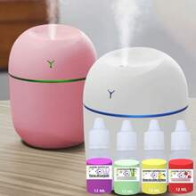 Humidifier Aromatizer KIT Assorted/Random Color + 4 Water-Soluble Essences | Mini-Egg Air Diffuser 220ml | L.B.LS.FO - 混合香型 - 查看 3
