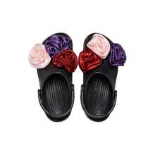 Crocs Classic Rosette 210388-001 Clog Men's US 9 Black Comfort Shoes UPS321