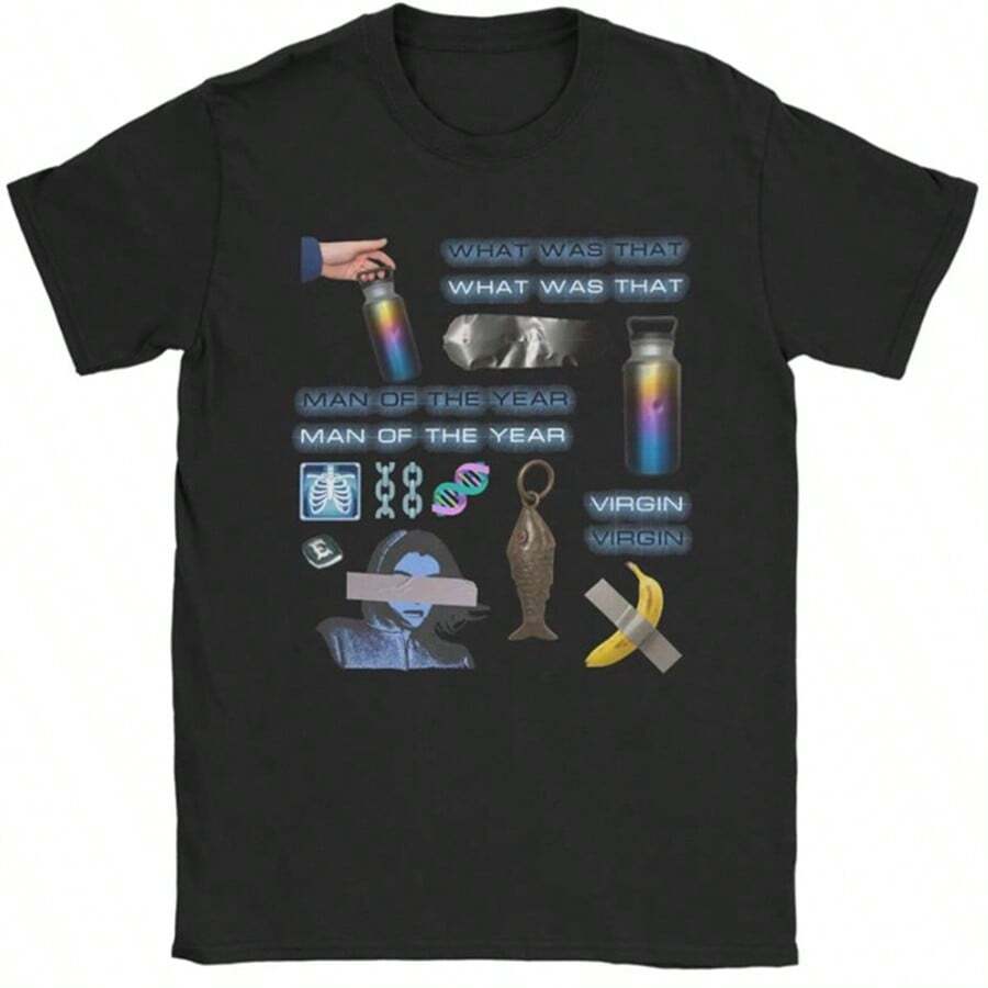 Lorde Virgin New Album T Shirt For Men Cotton Humor T-Shirt Crew Neck  Tee Shirt Short Sleeve Clothing Unique - màu đen - Xem 1