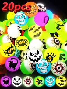 10/20 Bolinhas Saltitantes Brilhantes de Natal, Bolinhas Saltitantes Luminosas, Bolinhas Saltitantes de Borracha de 1.06-Polegadas, Pacote, Adequadas para Presentes de Jogos de Festa de Aniversário, Presentes de Natal, Lembrancinhas de Festa (Estilos Aleatórios)