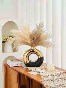 Black And Gold Vases, Piece Ceramic Vases, Gold Vases For Home Decoration, Round Vases For Decoration, Gold Vases For Living Room Decoration, Gold Vases For Home Decoration, Home Decoration Vases For Kitchen And Coffee Table.,Halloween Decor Halloween Decor Fall Decor Flower Vase Glass Vase