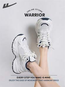 WARRIOR Warrior Comfortable Street Style Chunky Shoes For WomenSpring And SummerComfortable Running Shoes Modest Style Casual Yet Sleek Sneakers Applicable Throughout The Year Wear-Resisting All-Day Wear Training Sneakers