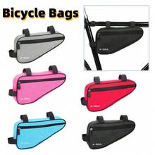 1个自行车三角包，摩托车车架包，山地/公路自行车鞍座包，骑行工具包 - 彩色 - 查看 3