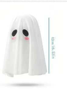 1pc Ghost Bride Headscarf, Halloween Costume Horror House Party Props, White Horror Face Mask