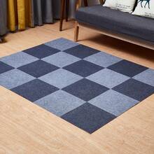 YOXU 拼接垫 瓷砖地毯30*30cm 20件套 不移位 防滑 隔音 可手洗 可机洗 安装简单 宠物 儿童 地毯地垫 深灰色+浅灰色 - ダークグレー+ライトグレー+30*30cm 20枚 - チェックする 2