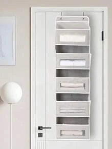 1 件多功能门上收纳袋，1/3/5 层悬挂式收纳袋，带透明窗口，节省空间的收纳盒，适用于衣柜、宿舍、浴室、厨房，适合返校季 - 彩色 - 查看 6