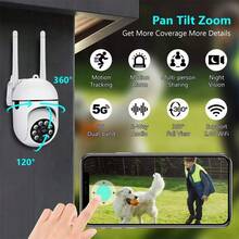 WiFi Security Camera With 360-Degree Rotation, 1080P Resolution, Night Vision, And Remote Access.This High-Definition Indoor/Outdoor Wall-Mountable Camera Is Suitable For Placement In Homes, Courtyards, And Entrances - 白色 - 查看 4
