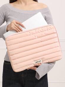 1 件韩国 Ins 风格防水防震电脑包适用于 11 英寸平板电脑、13 英寸 14 英寸 15 英寸笔记本电脑 iPad 保护套教室笔记本电脑包教室包教师收纳包教室整理包返校笔记本电脑包女士 书包大学必备笔记本电脑套秋季大学必备 书包 - 彩色 - 查看 2