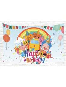 Anime P-Plim P-Plim Anime Flag Polyester Digital Printing Banner For Bedroom Wall Art Tapestry Decoration Flag - trắng - Xem 1