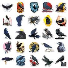 50pcs Gothic Raven Cartoon Animal Dark Horror Halloween Scrapbooking Stickers For Phone Case Decoration - Multicolor - View 6