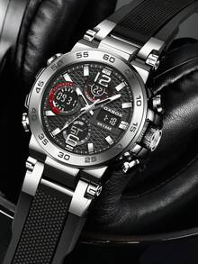 Foxbox Men's Fashion Versatile Business Commute Electronic Watch FB0033 - Silver - View 4