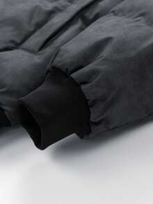 2025 New Men's Casual Hooded 2 In 1 Padded Coat, Winter , Fall - Black - View 10