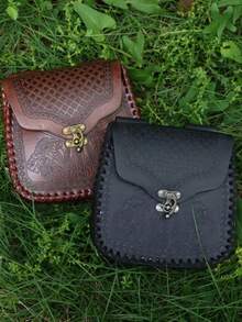 Medieval Retro Waist Bag Viking Style Hanging Belt Coin Purse Knight Fanny Pack Portable Men Women Money Pouch Costume Props Halloween