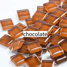 100 g/opakowanie 1 cm kwadratowy materiał mozaikowy w jednolitym kolorze jest używany do ręcznie robionych wazonów, podstawek, lampek dekoracyjnych i luster ściennych - 100g Mozaika - Zobacz 12