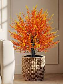 2pcs Versatile Artificial Autumn Lavender Ground Stakes - Faux Lavender For Indoor Outdoor Decor, Perfect For Autumn Holiday Scenes (Thanksgiving/Halloween), Home Garden Office Wedding