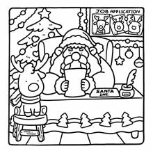 温馨圣诞：成人涂色书 - 用烘焙饼干、驯鹿拥抱和圣诞色彩舒缓压力，适合作为返校用品、送给女孩的礼物、情人节礼物和新年礼物