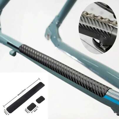 Protector de Cadena de Bicicleta Negro Protector de Cadena de Cuadro de Ciclismo Protector de Cadena Cubierta de Cuidado de Cadena Accesorios de Bicicleta