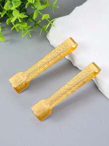 1pc Gold-Color Tea Accessories Set: Incense Clip, Tea Tong, Sugar Tong, Ice Tong - Gold - View 8