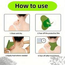 Adesivos autoaquecíveis, adequados para adesivos de moxabustão no pescoço, adesivos de aquecimento de artemísia, adequados para adesivos no pescoço, ombros, costas, cintura e mãos.