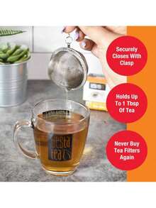 1pc Stainless Steel Spice Strainer Ball,Stainless Steel Seasoning Ball, Household Tea Ball - Multicolor - View 7