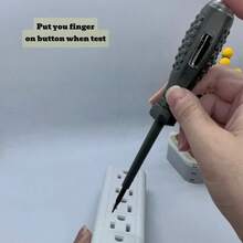 智能感应笔 十字笔 电工电压测试笔 家用电路连通性测试仪 螺丝刀笔 - 雙燈測電筆-智慧感應兩用螺絲起子 - 查看 10