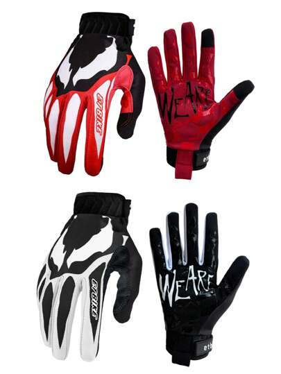 Guantes para bicicleta, todoterreno, descenso MTB, guantes DH MX MTB, motocicleta, para hombres y mujeres, disponibles en rojo y negro