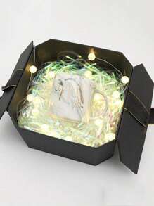 30g Colorful Raffia Gift Box Filler Paper Shreds - White - View 3