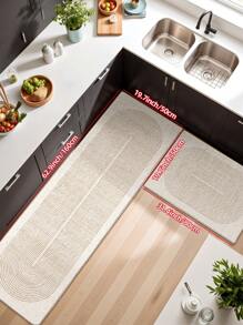 DAJIANG 1件装加厚绒面防滑底舒适地垫，适用于玄关、走廊、厨房等场所，可机洗，易于清洁，家居装饰，玄关装饰，浴室装饰，厨房地毯