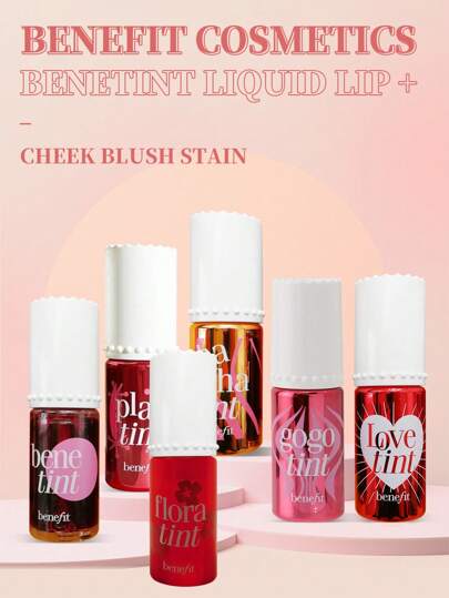 Benefit Benetint Tinta Labbra e Guance Liquida Colore Desert Rose 6ml/0.2oz | Tinta Labbra e Guance Lunga Durata | Colore Sfumabile e Naturale | Formula Leggera a Base Acquosa | Delicato Bagliore Rosato per Labbra e Guance | Multiuso per Un Look Fresco e Luminoso | Resistente a Sbavature e Trasferimento | Adatto a Tutti i Tipi di Pelle | Applicazione Facile On-The-Go | Ideale per Un Tocco di Colore Naturale | Perfetto per Viaggiare e Uso Quotidiano