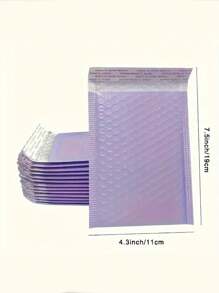 30pcs Purple Bubble Mailers, 4.3" X 7.5", Padded Polyethylene Bubble Mailing Envelopes, Small Business Packaging, Shipping Envelopes, Padded Envelopes, Mailing Envelopes, Shipping Supplies