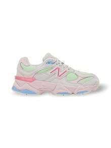 New Balance 9060 儿童运动鞋，跑步舒适，EVA 泡沫缓震网眼鞋面，透气反光耐磨橡胶外底，GC9060KO - 顏色混合 - 查看 4