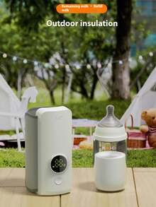 Wireless Heated Milk Bottle Warmer, Portable USB Constant Temperature Milk Warmer For Night Feeding, Suitable For Car Charging