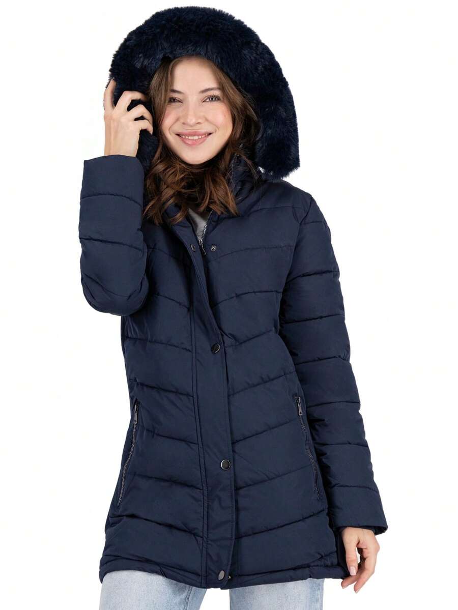 SAKERS OUTDOOR CLOTHING Chamarra Larga Elegante Para Mujer Premium Florence Sakers  Bolsillo