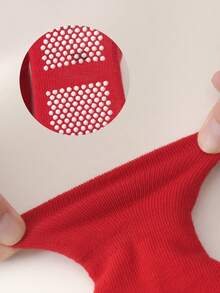 2 Pairs Kids Christmas Socks, Cartoon Anti-Slip Indoor Socks, Warm Toddler Socks, New Year Red Socks