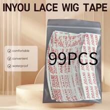 Cinta adhesiva para pelucas INYOU de doble cara, resistente al agua, para pelucas con encaje frontal. Cinta adhesiva de agarre fuerte y transparente para pelucas con encaje, tupés y postizos