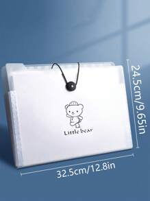 1 个风琴封口透明大容量储物袋，5/8/12 个隔层可选，卡通熊文件夹，背带熊文件夹，学生试卷袋，科目整理袋，文具整理袋，返校礼物（含索引标签）