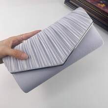 Elegant Pleated Evening Bag,Perfect Clutch For Party, Wedding And Banquet