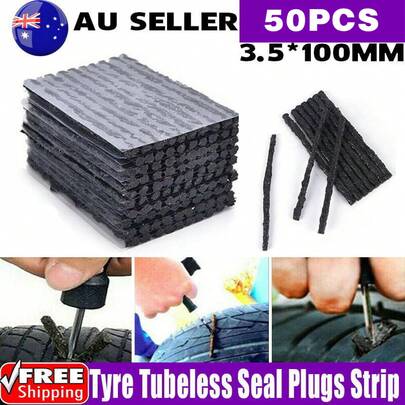 Aimall 50 Pcs Tire Repair Plugs, Tire Repair Gum For Tubeless Puncture,Tires Strings Rubber Plug Tool For Car, RV, SUV, ATV, Motorcycle, Truck,Tractor