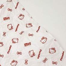 Sanrio 10pcs 50*70cm Cute Cartoon And Anime Wrapping Paper, Cute Little Cat Cinnamon Character Folding Flat Wrapping Paper, Gift Packaging, DIY Handicrafts, Party Gift Supplies, Christmas, Festivals, Birthdays, Pear Paper, Hello Kitty Flower Wrapping Paper