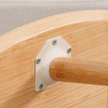 Small Oval Coffee Table, 33.85" Mid Century Modern Coffee Table For Living Room Study Room, Solid Wood Side Table, Center Table (Nature Wood Color, 33.85"Wx18.90"Dx12.40"H) - Natural Oak - Xem 8