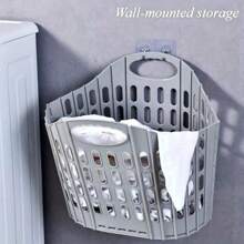 Foldable Laundry Basket With Handles, Large Capacity Clothes And Plush Toy Storage Bin, Dirty Clothes Storage Box, Space-Saving Laundry Baskets With Handles, Wall Hanging Clothes Storage Container - Multicolor - View 4