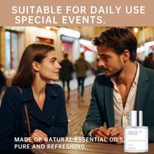 木质檀香香水，含檀香、琥珀和麝香香调 - 清澈的多层香氛，持久留香，30ml 男女淡香水，适合日常和晚间使用