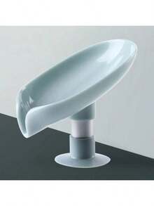 6 pezzi/4 pezzi/2 pezzi/1 pezzo Portasaponetta a forma di foglia con drenaggio, vassoio portasaponetta con ventosa per accessori da bagno, contenitore per sapone, organizzazione e arredo bagno (grigio, verde) Decorazione autunnale per la casa, Ritorno a scuola