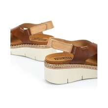 Pikolinos Gomera Sandals Womens US 11 Brown Leather Wedge Heel Slingback VER443 - Brown - View 5