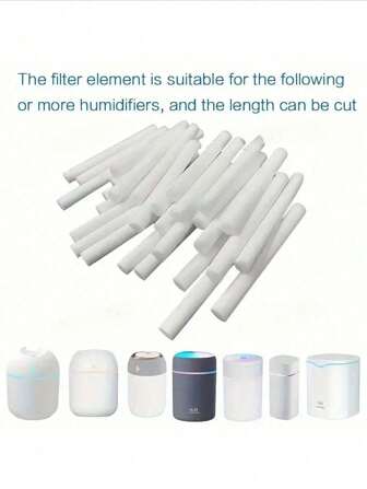 10pcs (0.8cm*10cm) Humidifier Filter Sticks, Replaceable Filters For Humidifier Aroma Diffuser, Can Be Cut To Desired Length